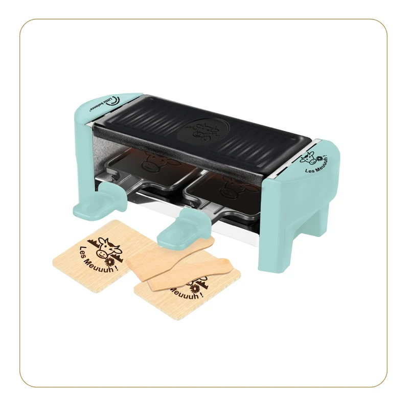 Appareil à Raclette, Meuuuh Duo, Vert d'eau
