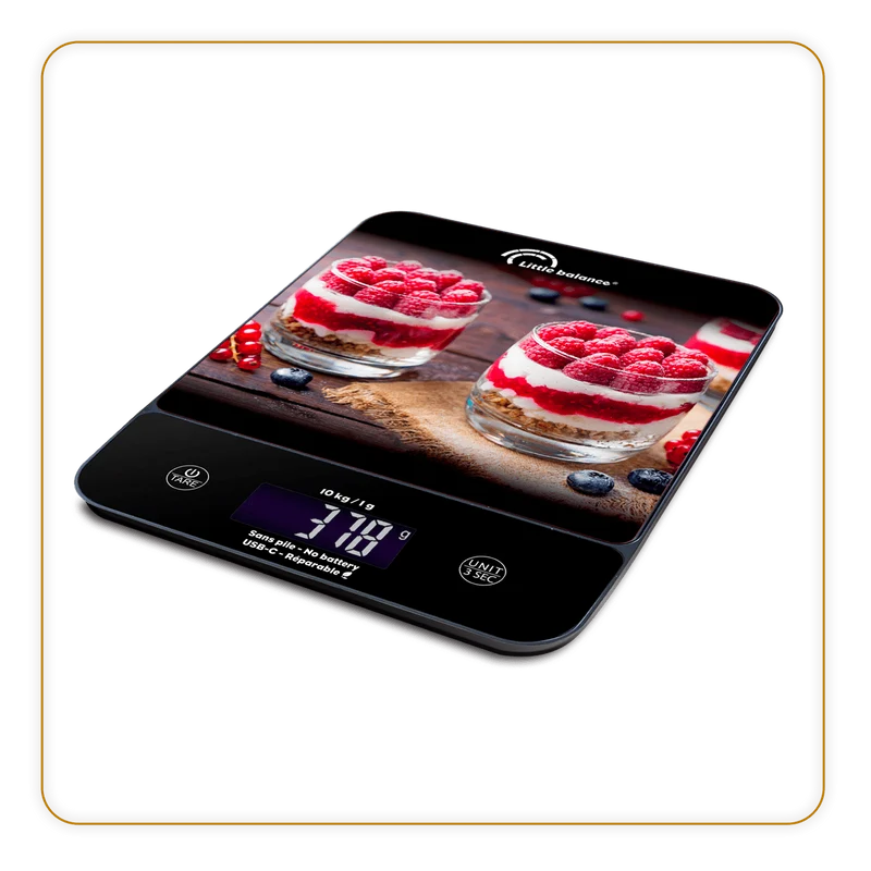 Balance de cuisine, Happy Genius 10 Cheesecakes USB, Sans pile