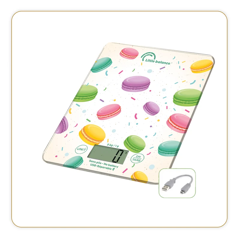 Balance de cuisine, Slim Acidulée USB, Sans pile