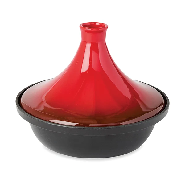Tajine en fonte 30 cm rouge Mathon