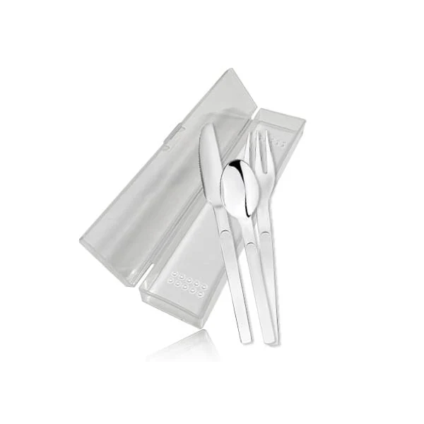 Set 3 pièces couverts inox Personnal Kit Inoxriv