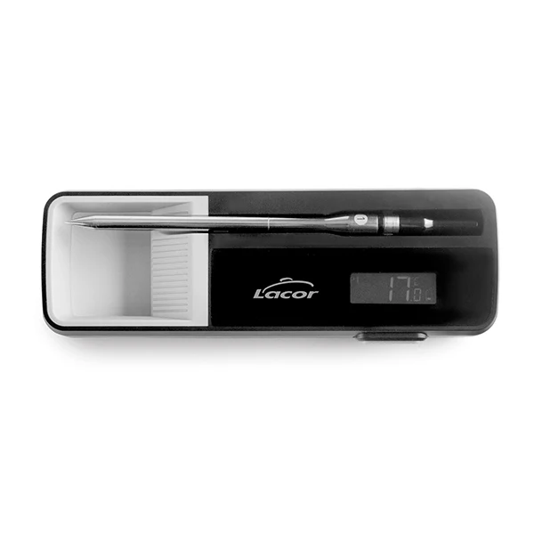 Thermomètre Bluetooth avec sonde sans fil en acier inoxydable 14 cm Lacor