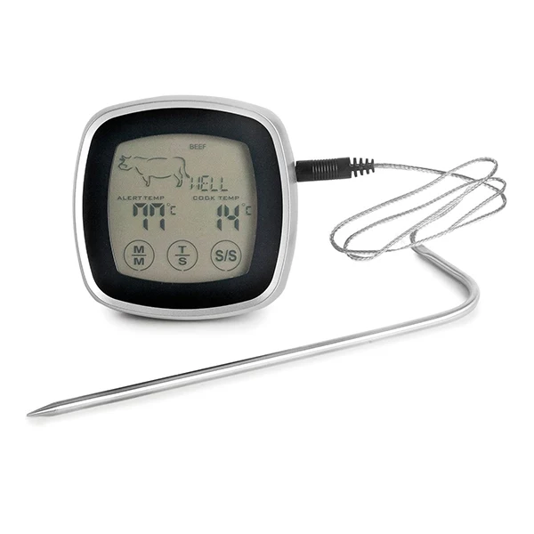 Thermomètre à viande tactile Touch avec sonde en acier inoxydable 17 cm Lacor