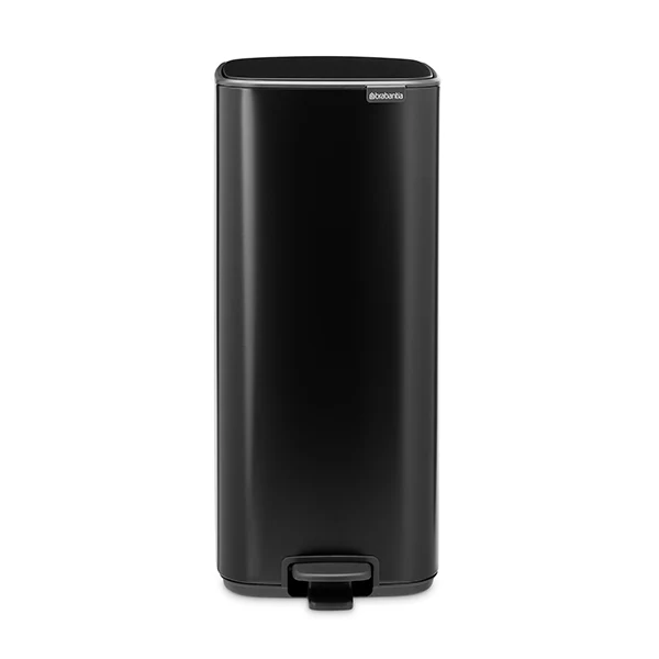Poubelle rectangulaire à pédale Bo noire 30 L Brabantia