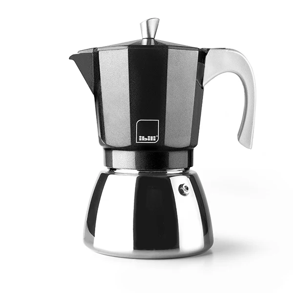 Cafetière italienne induction Elba 6 tasses noire Ibili