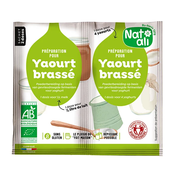 Préparation en poudre pour yaourt brassé Nat-ali