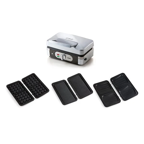 Appareil 3 en 1 grill, gaufrier et croque-monsieur 30 cm 1000 W DO9136C Domo