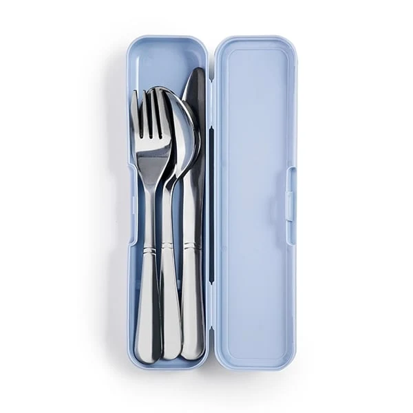 Set de 3 couverts avec étui Ibili