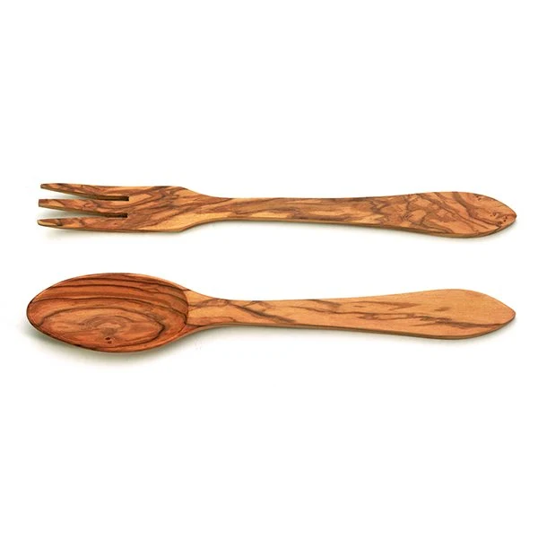 Couverts à salade en bois d'olivier Jean Dubost