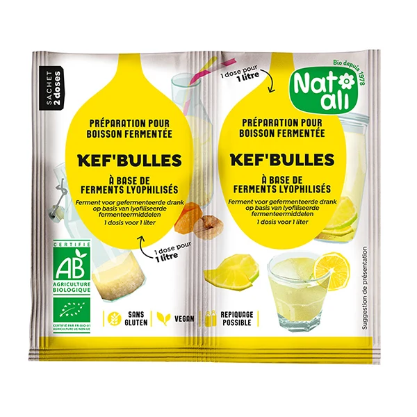 Préparation pour boisson fermentée Kef'Bulles Nat-ali