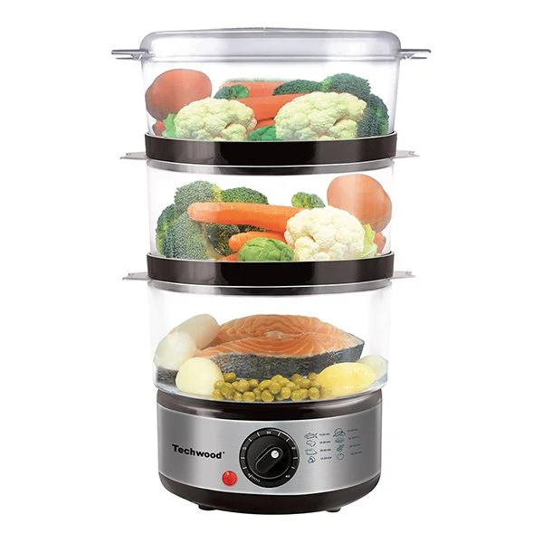 Cuiseur vapeur compact 3 paniers 6 L TCV-364 Techwood