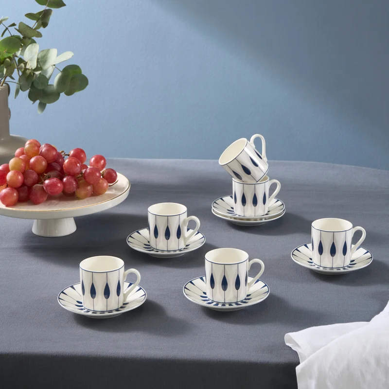 Karaca Ahenk pour 6 personnes Tasse à café, 80 ml