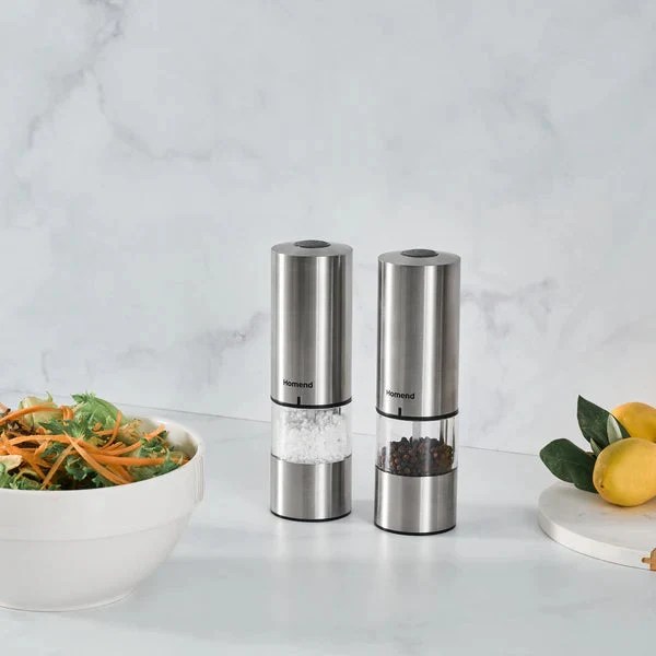 Homend Grindgo 6004UK Moulin à Épices Rechargeable, Inox