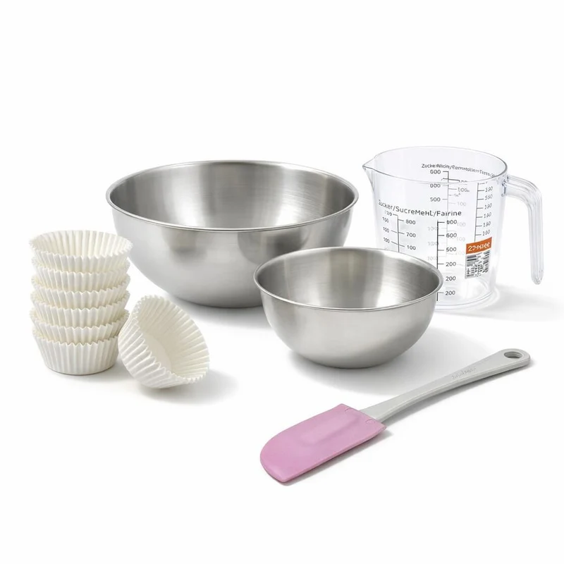 Set de 104 ustensiles de pâtisserie moules à muffins bol à mixer spatule de cuisine et verre doseur Zenker Smart Pastry