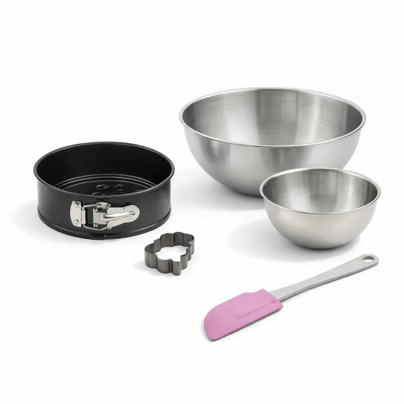 Set de 4 ustensiles de pâtisserie moule à manqué emporte-pièce ourson et spatule de cuisine Zenker Haribo