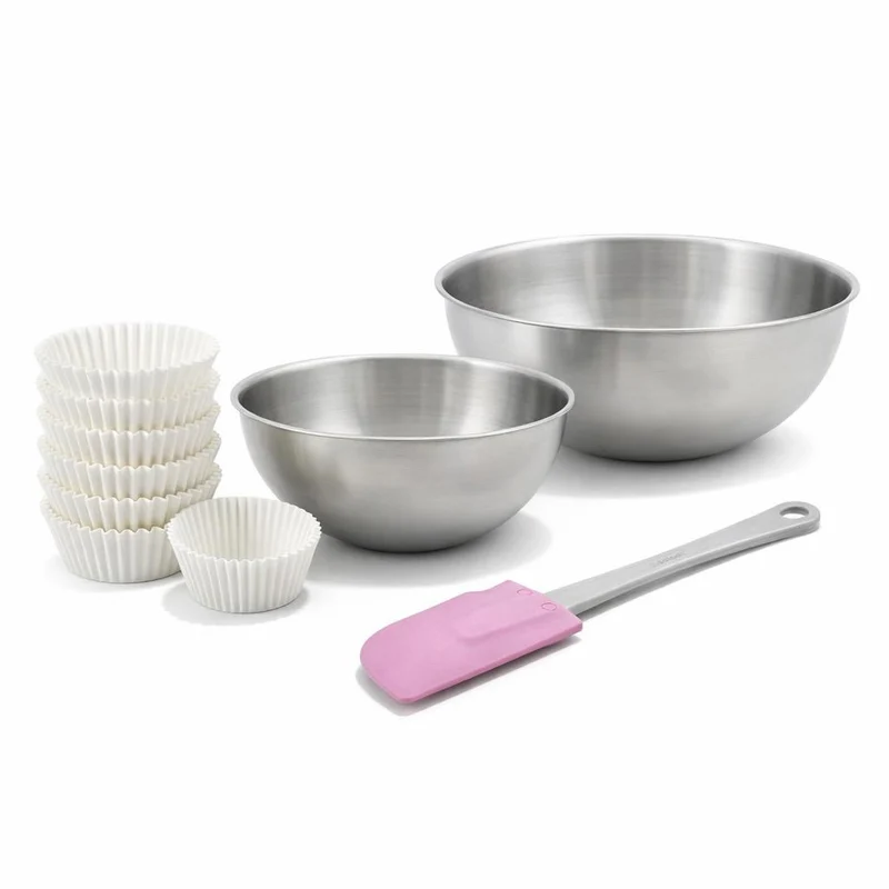 Set de 78 ustensiles de pâtisserie moules à gâteaux bols et spatule Zenker Nature FSC