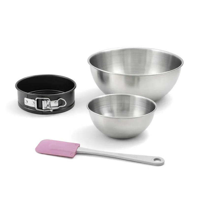 Set de 4 ustensiles de pâtisserie moule à manqué 2 bols et spatule en silicone Spécial mini Spécial mini Zenker Spécial mini