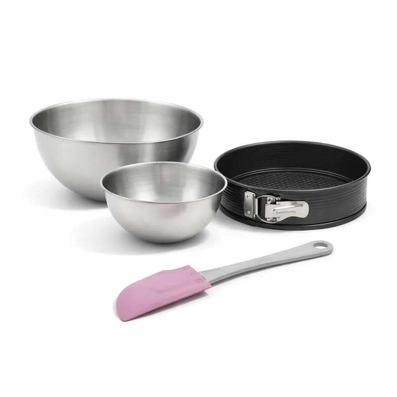 Set de 4 ustensiles de pâtisserie moule à gâteaux 2 bols et spatule pâtisserie Black mettallic Black mettallic Zenker Black mettallic