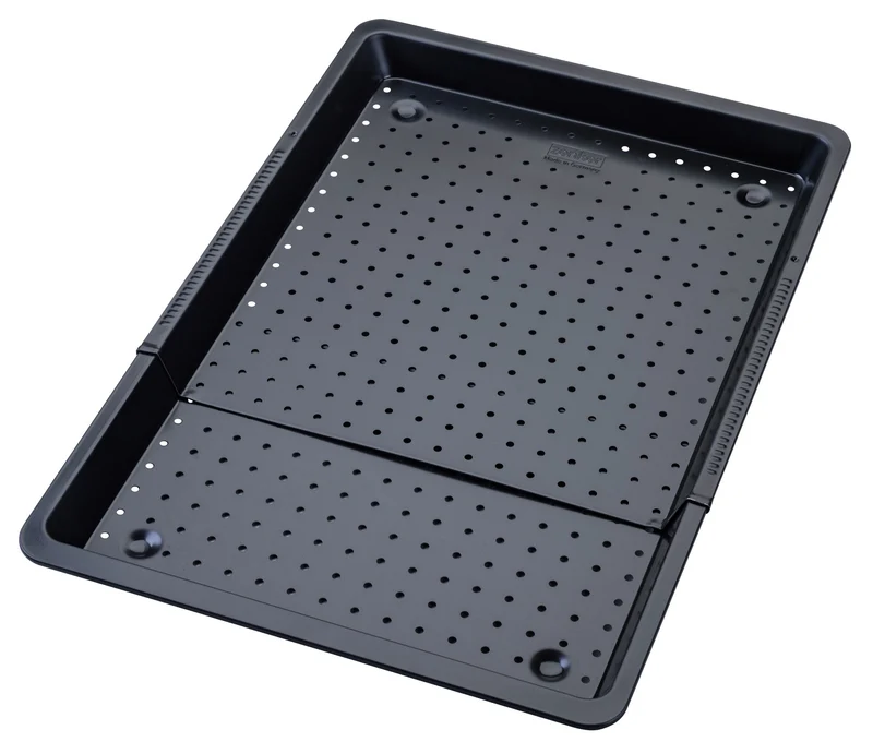 Plaque de cuisson four extensible et perforée de 37 à 52 cm Zenker Perfect Black +