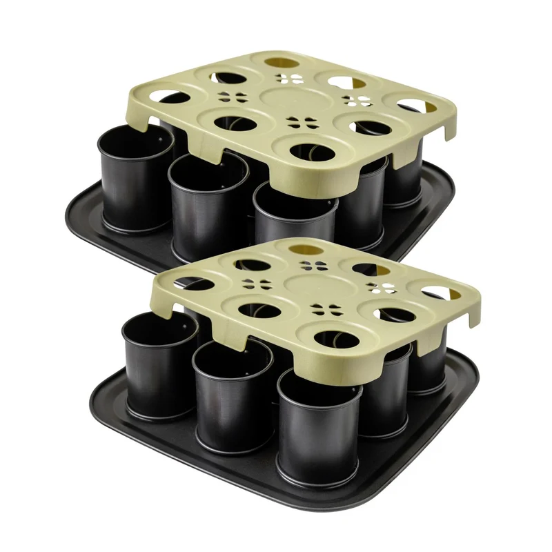 Lot de 2 moules à gâteaux 29/29 cm en acier Zenker Bake Click and Go
