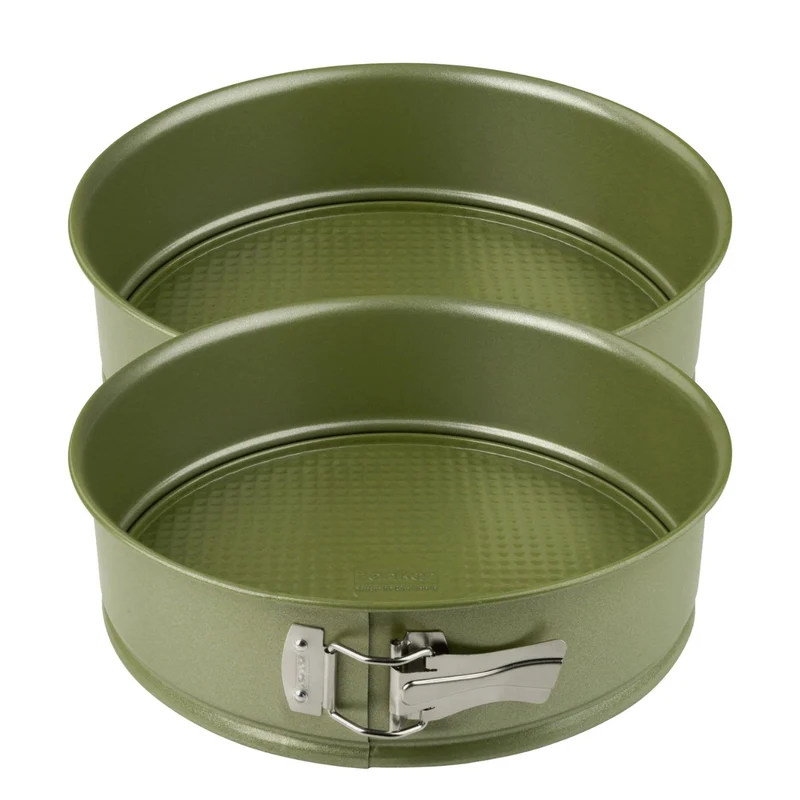 Lot de 2 moules à gâteaux 26/26 cm en acier Zenker Green Vision