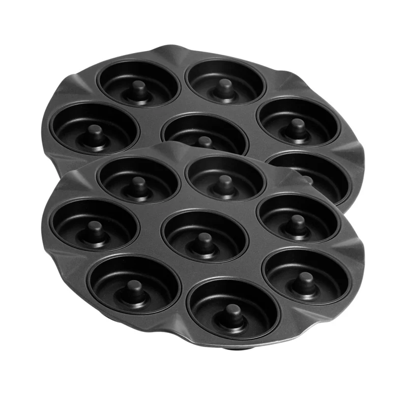 Lot de 2 moules à gâteaux 33/33 cm en acier Black metallic Black mettallic Zenker Black mettallic