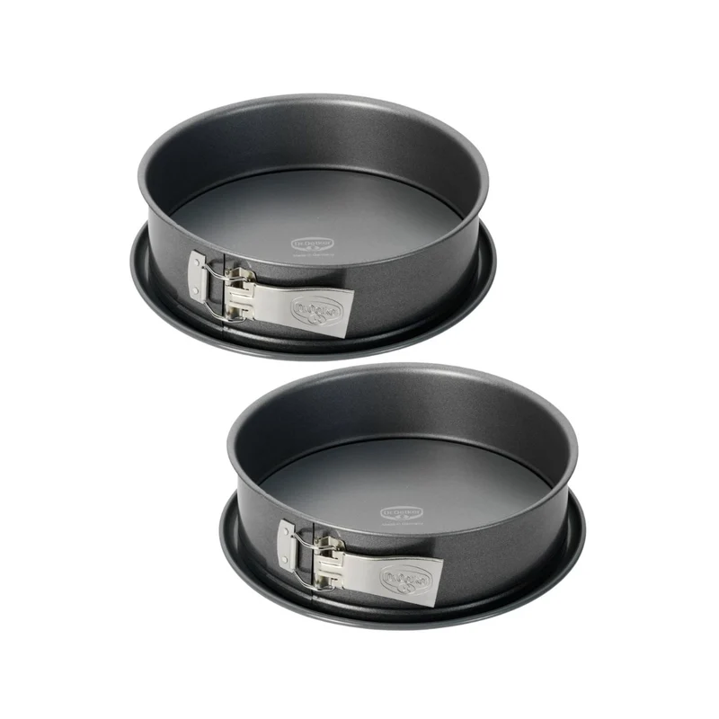 Lot de 2 moules à gâteaux ronds 28/28 cm en acier Dr Oetker Back Harmonie