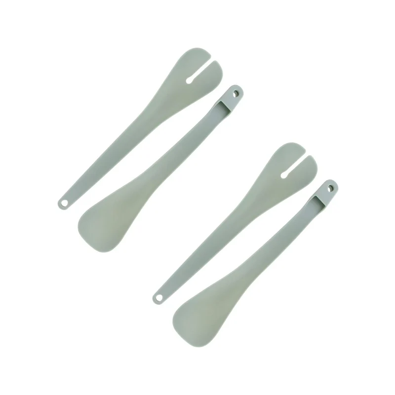 Set de 2 ustensiles de cuisine couverts à salade en plastique Fackelmann Basic