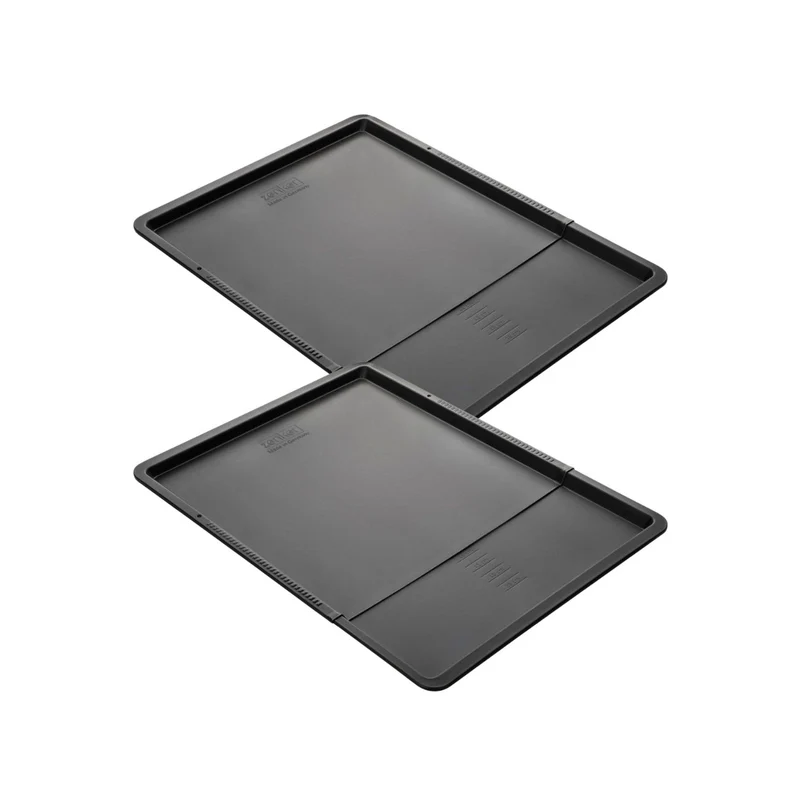 Ensemble de 2 Plaques à pâtisserie extensible de 37 à 52 x 33 cm Zenker Black Metallic