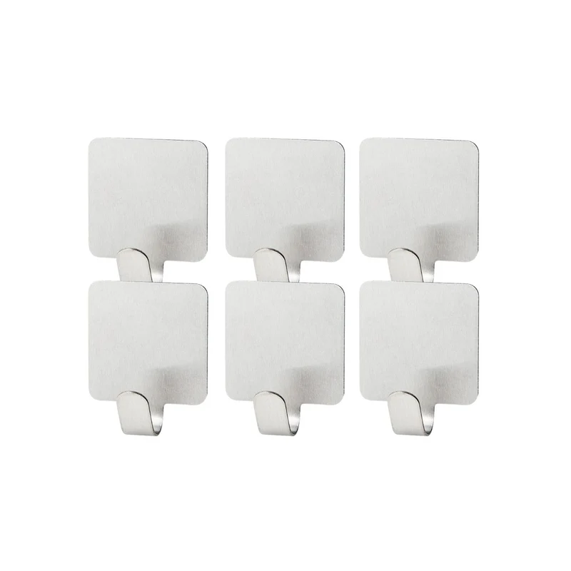 Lot de 6 crochets inox avec 6 ustensiles de cuisine Fackelmann Tecno