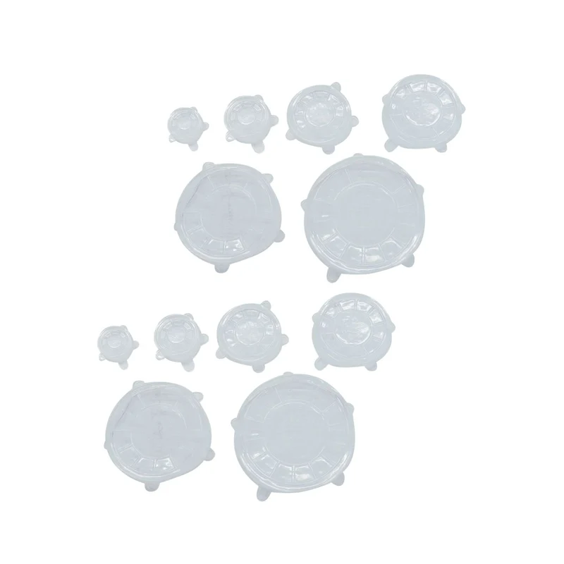 Set de 2 couvercles en silicone 6,6/9,4/10,6/13,8/16,1/19,7 cm Fackelmann Basic