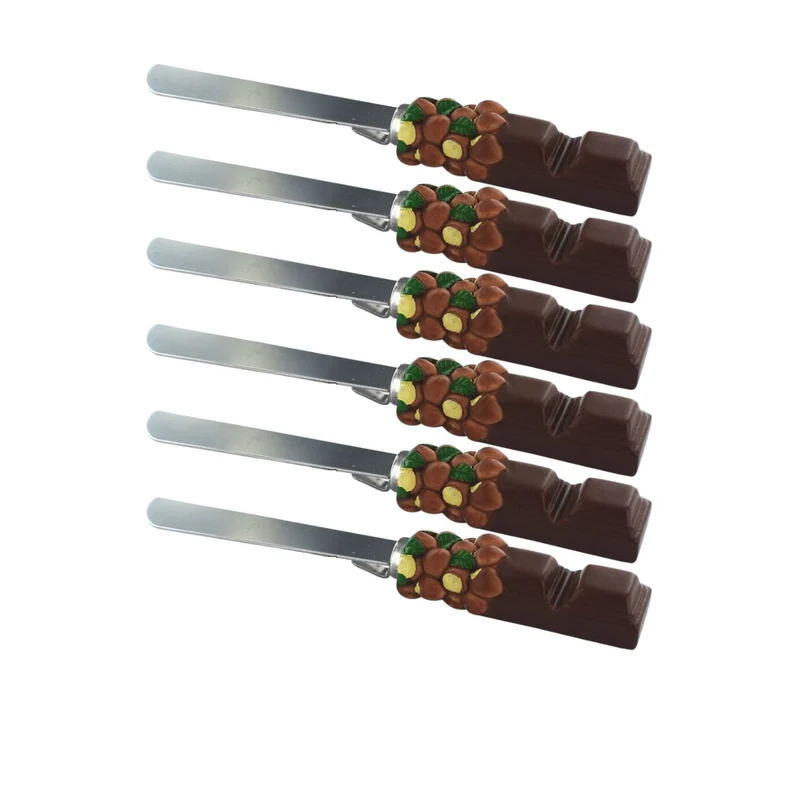 Set de 6 ustensiles de cuisine spatule à tartiner Fackelmann Display