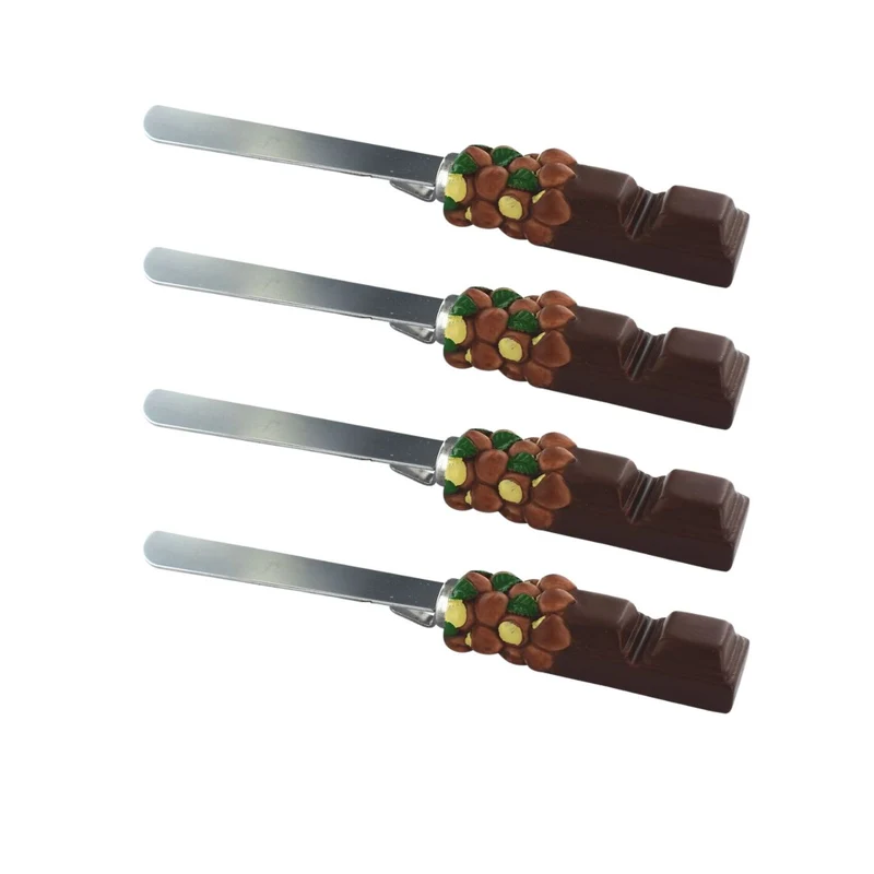 Set de 4 ustensiles de cuisine spatule pour pâte à tartiner et spatule Fackelmann Display