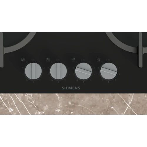 iQ500, Table gaz, 60 cm, Verre trempé, Noir SIEMENS EP6A6HI10
