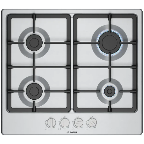 Série 4, Table gaz, 60 cm, Inox BOSCH PGP6B5K90