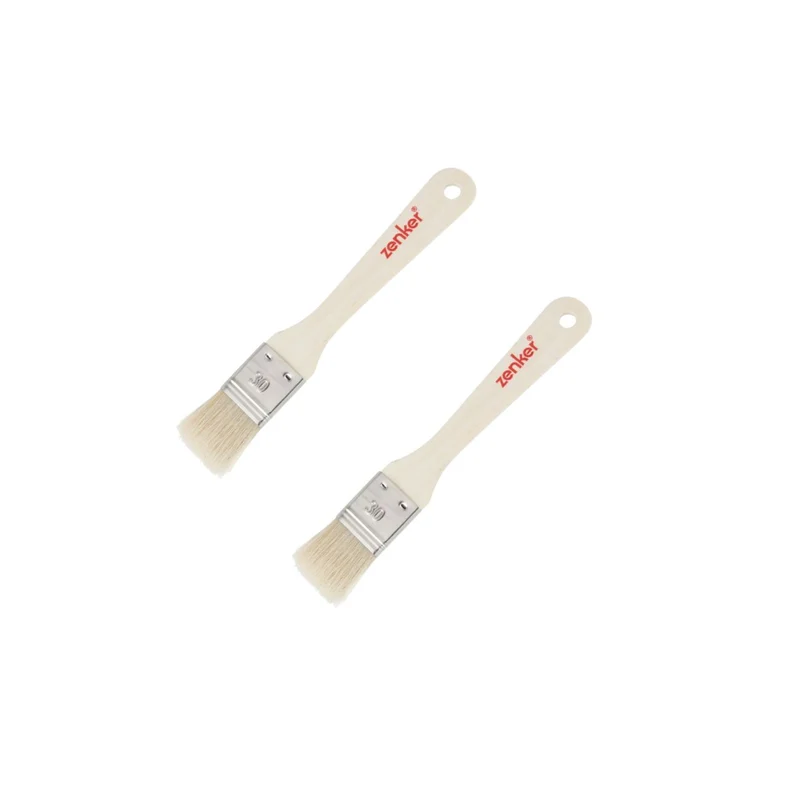 Ensemble de 2 Pinceaux de cuisine et de pâtisserie 19 cm en poils naturels Zenker