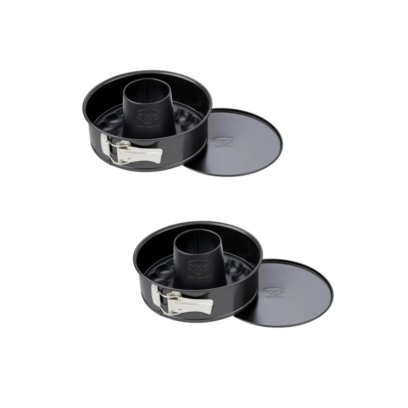 Lot de 2 moules à gâteaux 20/20 cm en acier Dr Oetker Back Freude