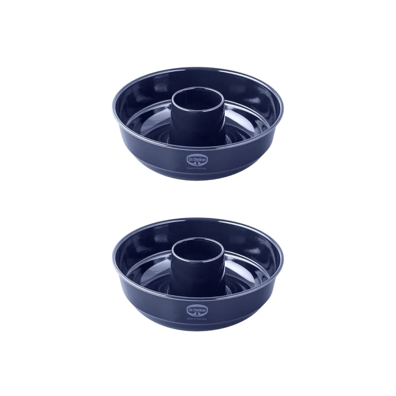 Lot de 2 moules à gâteaux 26,3/26,3 cm en acier Dr Oetker Back-Liebe