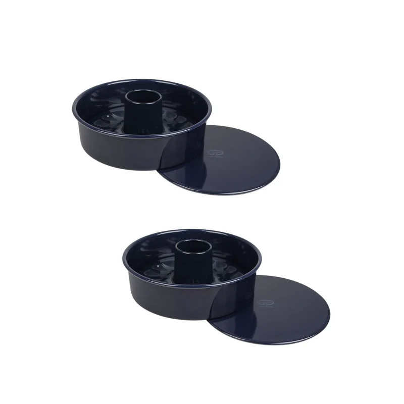Lot de 2 moules à manqué 26/26 cm en acier Dr Oetker Back-Liebe