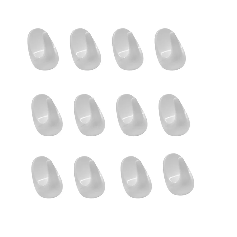 Crochets adhésifs muraux Lot de 2 en plastique de 2,5 cm Fackelmann Tecno