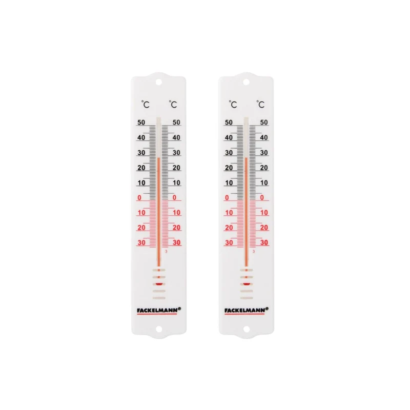 Set de 2 thermomètres d'intérieur avec affichage clair Fackelmann Tecno