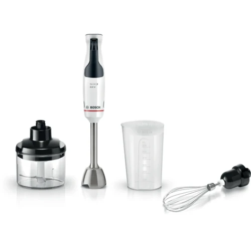 Série 4, Mixeur plongeant, ErgoMaster, 600 W, Blanc, BOSCH MSM4W221(F)