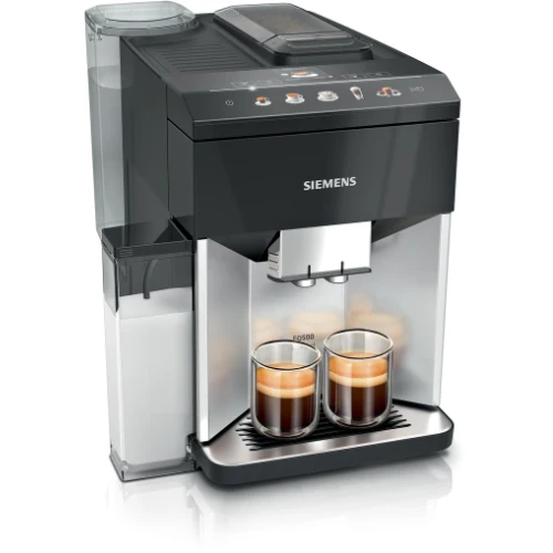 Machine à café tout-automatique, EQ500 integral, Argent naturel, Noir lustré, Réservoir d'eau SIEMENS TQ513R01