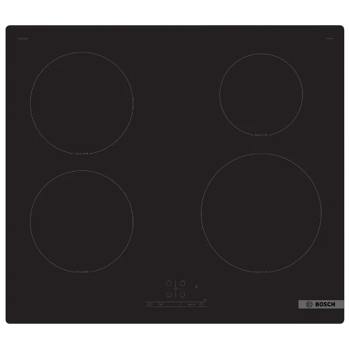 Série 4, Table à induction, 60 cm, Noir, sans cadre BOSCH PUE61RBB5E