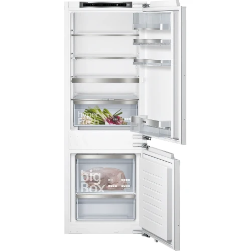 iQ500, Réfrigérateur combiné intégrable, 157.8 x 55.8 cm, Charnières pantographes softClose SIEMENS KI77SADE0