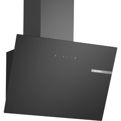 Série 2, Hotte murale, 60 cm, Noir avec finition en verre BOSCH DWK65DK60