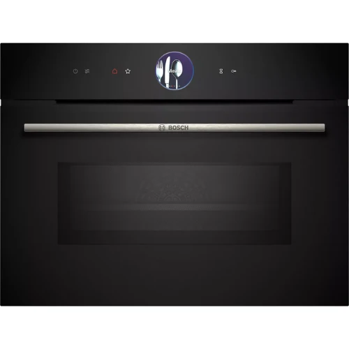 Série 8, Four intégrable compact avec fonction micro-ondes, 60 x 45 cm, Noir BOSCH CMG7761B1