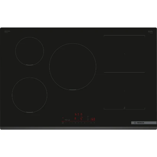Série 6, Table à induction, 80 cm, Noir, sans cadre BOSCH PVW831HC1E