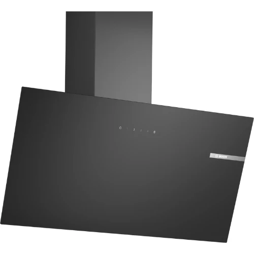 Série 2, Hotte murale, 80 cm, Noir avec finition en verre BOSCH DWK85DK60