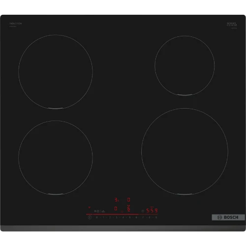 Série 6, Table à induction, 60 cm, Noir, sans cadre BOSCH PIE631HB1E